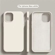 2.0mm Thick Liquid Silicone Phone Case Compatible With Apple 17 16 15 14 13 12 11Pro Max Series, Fully Covered Protective Case - Beige - View 1
