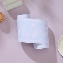 Self-Adhesive Ceramic Tile Trim Sticker, Decorative Wall Border For Kitchen, Bathroom, Waterproof Baseboard - Light Blue and White Flowers - View 6