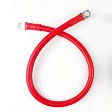 Dây cáp khởi động ắc quy silicon mềm dẻo 8AWG/10AWG với đầu nối vòng, thích hợp cho ô tô, xe RV và hệ thống năng lượng mặt trời. - A - Xem 9