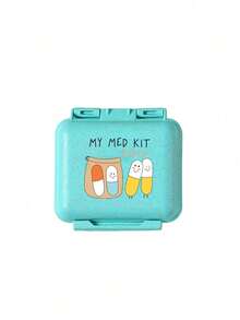 Mini 6-Compartment Portable Pill Box, Medicine Storage Box, Travel Pill Case, 6-Compartment Small Pill Box With "My Pill Bag" And Pill Pattern, Sealed Pill Storage Box, 6-Day Weekly Storage Box, First Travel Pill Storage Box, Daily Vitamin Pill Box, Pocket Pill Storage Box, Charming Storage Box, Home Essential, Travel Essential - Multicolor - View 14