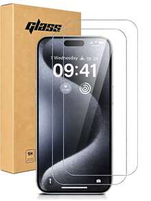 2pcs Applicable To Apple Models HD Tempered Screen Protector, 1:1 Restoration Of HD Picture Quality, Scratch-Resistant, Shatterproof, Durable, Applicable To Apple X/XR/11/12/13/14/15/16/16 Plus/16 Pro/16 Pro Max/16e/17/17 Air/17 Pro/17 Pro Max/17e Full Series - Clear - View 1