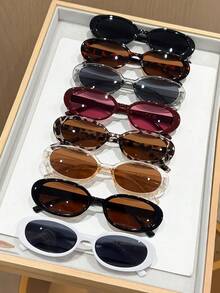 8pcs Black, White, Translucent Gray, Burgundy Leopard Print