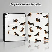 1 chiếc ốp lưng da PU họa tiết chó Dachshund, bảo vệ bàn làm việc, có chân đế xoay 360° và khe cắm bút, chức năng tự động bật/tắt màn hình, phù hợp với các dòng máy phổ biến của Apple/Honor/, món quà tuyệt vời cho mùa tựu trường, ngày lễ tình nhân và các dịp lễ khác. - Nhiều màu - Xem 5