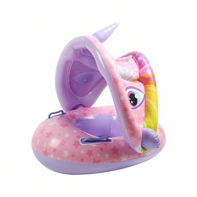 婴儿游泳池漂浮圈带遮阳篷，充气游泳圈，婴儿游泳池漂浮玩具，遮阳伞，适合婴幼儿