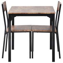 Dining Table & Chair Sets - Rust Brown - View 6