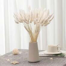 30~240pcs 17-Inch Multicolor Artificial Rabbit Tail Grass, Home Decor Artificial Rabbit Tail Grass Stems, Suitable For Bohemian Style Floral Arrangements, DIY Crafts, Home Kitchen And Wedding Decor, Christmas Decor - White - View 9