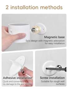 1pc Wireless Starry Sky Wall Lamp, 360° Rotatable Magnetic LED Wall Light, 3-Level Dimming 3-Color Temperature, Suitable For Bedroom, Living Room, Corridor, Bedside, Wireless Reading Lamp, Multifunctional Desk Lamp - Multicolor - View 11