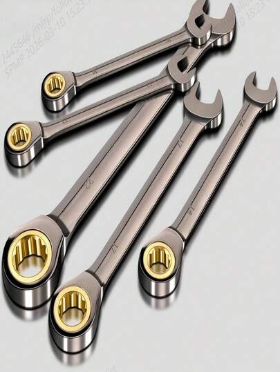 72-Tooth 5° Swivel Ratchet Wrench, Suitable For Repair, 72-Tooth Low Swivel Angle Ratchet Wrench Applicable For Automotive Maintenance And DIY Projects