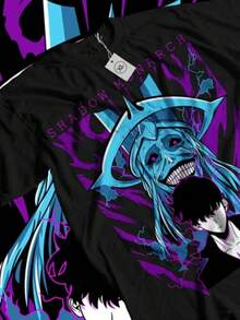 Fushiguro Toji T-Shirt Anime Horror   Gift Shirt All Size - màu đen - Xem 1