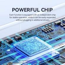 VegGieg Type-C 五合一扩展坞：千兆以太网、4K、PD 100W 快充、高速 Type-C 集线器，两种款式可选 - 查看 6