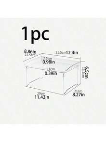 Transparent Tiered Storage Rack, Organizes Desk Items Like Stationery, Books, Cosmetics, Fully Utilizes Vertical Space For A Tidy Desk. Suitable For Study, Vanity, Office Desk Etc. The See-Through Design Creates A Fresh And Visually Appealing Effect. - White - View 12