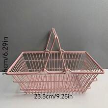 1 chiếc giỏ đựng đồ để bàn nhỏ/lớn dễ thương, giỏ đựng đồ dùng học tập hình trái tim cho bé gái, đồ trang trí phòng ký túc xá sinh viên, giỏ quà tặng, giỏ đựng đồ dùng phòng tắm. - Nhiều màu - Xem 6