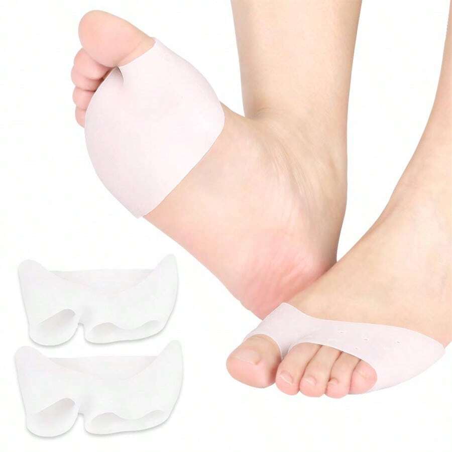 2 piezas Protector de dedos del pie cómodo y antifricción de silicona suave