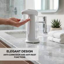 Aquarius GELCAVE Automatic Foaming Soap Dispenser 330ml Freestanding Motion Sensor Touchless Hand Wash Dispenser For Kitchen Bathroom Office Home - A - View 4