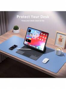 Super Large Mouse Pad, Writing Pad Office Desk Pad, Desk Mat, Waterproof PU Leather + Non-Slip Velvet Surface 35.4" X 16.9" (Pink), Multiple Size Options, Gaming Desk Pad, Desk Protector, Various Colors, Office, Student, Princess Style Pink, Pink, Sky Blue, Study Desk, Long Desk Pad, Home Decor Pad, Scratch Resistant Anti-Glare Leather Coffee Table Mat, Laptop Protective Pad, Waterproof Reusable And Easy-To-Clean, Office Supplies, Study Home Goods,School Supplies,Back To School Gaming Mouse Pad Desk Accessories Office Desk Accessories Mousepad Mouse Pad For Desk - Multicolor - View 55