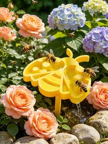 3D 蜜蜂造型戶外給水器 蜂巢養蜂用品 蜜蜂形花園插樁 戶外昆蟲飲水器 蜜蜂給水器 花園裝飾 地插 可愛創意 戶外蜜蜂餵食器 蜜蜂糖果餵食器 蝴蝶飲水器 花園露台裝飾 - A - 查看 1