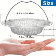 Large Stainless Steel Sink Strainer, Suitable For Most Kitchen Sinks, Bathroom Basins, And Balcony Drains - Multicolor - View 12
