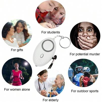 Sound Personal Alarm, 8 Pack 140DB Personal Security Alarm Keychain With LED Lights, Emergency Ty Alarm For Women, Men, Elderly