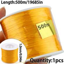 1 Roll Korean Colorful Flat Beading Thread, For Handmade DIY Jewelry Making - Flat Line - View 8