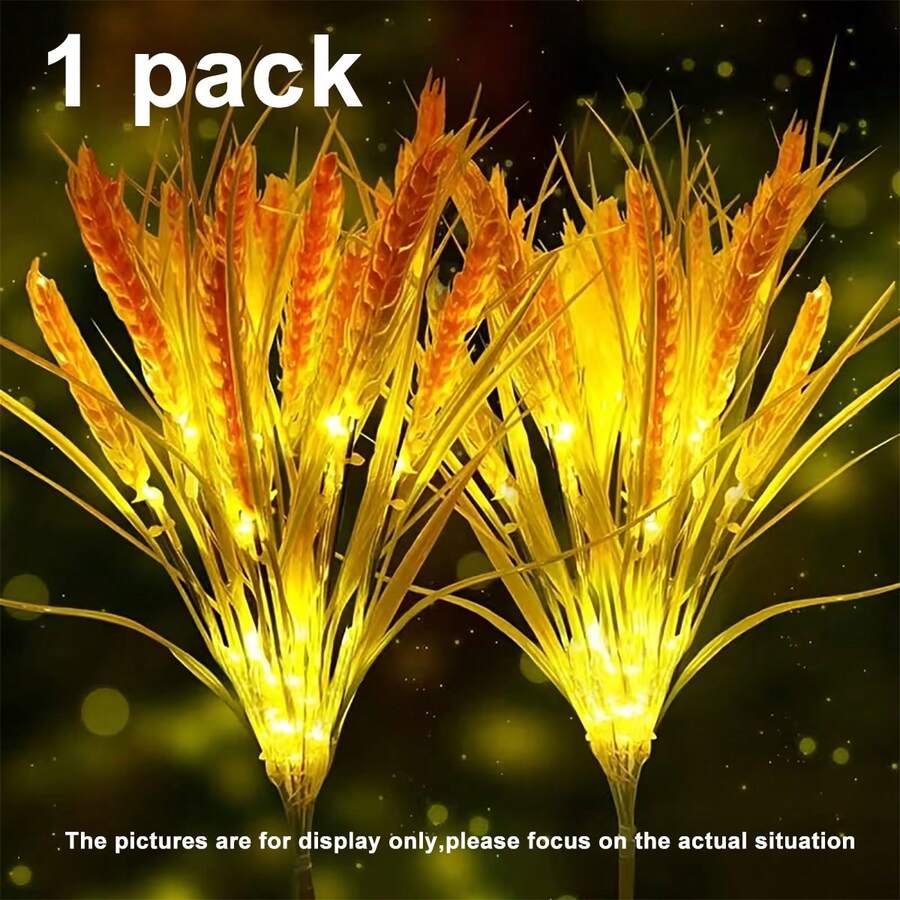 Solar Wheat Lights, Outdoor Solar Wheat Sheaf Lights, Easily Create Wedding Stage And Romantic Outdoor Scenery! Suitable For Autumn Harvest Festival Stage Decoration, Applicable To Weddings, Courtyards, Gardens, Patios And Corridors, Creating A Charming Atmosphere Landscape, Birthday Parties | Gifts For Her | Garden Decor - Wheat Ears - View 1