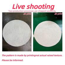1 件简约弧形圆形地毯，2D 印花，柔软舒适的仿羊毛材质，适用于浴室、客厅、沙发区、侘寂风格、奶油色装饰、咖啡桌、休闲区、卧室、家居装饰、户外地毯，可水洗 - 簡約款 - 查看 6