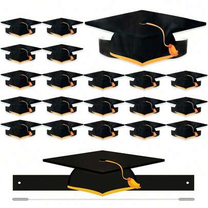 10pcs School Celebration Graduation Season Photo-Taking Decoration Paper Hats, Graduation Tassel Doctoral Hat, Crown Paper Hats For Christmas, Newyear, Valentine, Party Events, School Party Ceremony Photo Prop Decor