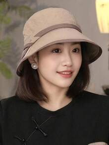 2026新款轻便速干女士遮阳帽，时尚休闲渔夫帽，百搭纯色，涤纶材质，适合春夏、度假、旅行 - 帽子 - 查看 6