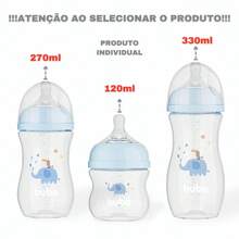 Easy Flow Elephant Baby Bottle | Anti-Colic Baby Bottle | Ultrasoft Silicone Nipple | 120ml / 270ml / 330ml | Buba - 淺藍色 - 查看 6