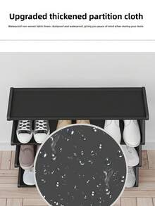 1pc 4-Tier Z-Shaped Plastic Shoe Rack, Freestanding Large Capacity Multi-Functional Storage Organizer, Tool-Free Easy Assembly, Stackable & Space Saving. Holds Shoes, Boots, Sundries; Perfect For Hallway, Wardrobe, Living Room, Bedroom & Dorm - Multicolor - View 12