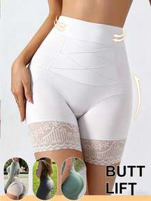 High Waist Shaping Panties, Seamless Tummy Control Slimming Shorts, Abdomen Lifting Buttock Lifting Briefs For Women - White - View 4