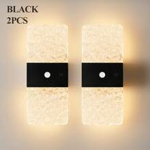 Crystal Motion Sensor Wall Lamp, LED Magnetic Wall Light, 1200mAh Battery-Powered Night Light, Easy To Install, Adjustable Color Temperature And Brightness, Suitable For Hallways, Bathrooms, Bedrooms, Stairs, Home Decor, Living Room Decor, - Square Hill - View 14