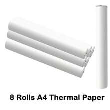 1/2/4/8 Rollen 3-fach A4 Thermodrucker Papierrollen, 21,08 cm breit, schnell trocknend, kompatibel mit den meisten tragbaren Thermodruckern auf dem Markt - Übersicht 10