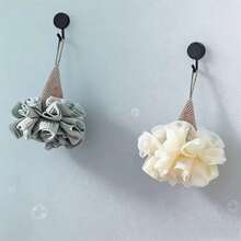 1/2 miếng bọt biển tắm hình kem dễ thương không thể tháo rời, hình hoa tắm, dụng cụ chà rửa khi tắm, quả cầu tạo bọt. - A - Xem 7