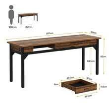 Bureau de bureau - Marron 1 pièce - Voir 6