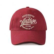 1 pieza Gorra de béisbol con bordado de actitud vintage auténtica Est.1979, herencia y renacimiento para mujer, sombrero casual de uso urbano para primavera/otoño, viajes, playa, vacaciones, festivales - multicolor - Ver 11