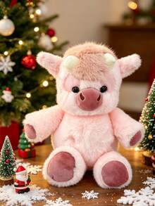 1 pezzo Bambola di peluche rosa carina da 40 cm/15,75 pollici, bambola di animali imbottiti morbidi e soffici, adatta per la decorazione della camera da letto di bambini e adulti, decorazioni, compleanni, matrimoni, San Valentino, Pasqua, regali di Natale - Rosa - Visualizzare 11