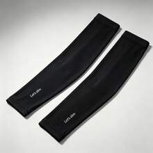 1pc Unisex UV Protection Sun Protection Arm Sleeves, Breathable Cool Ice Silk Long Cooling Sleeve, Thumb Hole Design Stretch Sun Shield Arm Covers, Multi-Color Lightweight Arm Guards For Driving Outdoor Sports - 30*8.8cm - View 9