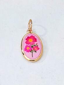 Collar ajustable de cuerda colorida con colgantes de esmalte intercambiables, colgantes de dibujos animados desmontables chapados en oro (patrones de gato, langosta, fruta, flor), set de joyas personalizables de verano para regalo - Multicolor - Ver 17