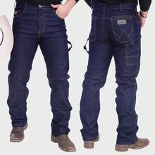 Men's Country Jeans, Carpenter Style, Cowboy, Western, Premium Style, Elastane, Ideal For Riding, Horseback Riding, Rodeo. - Dark Carpenter - View 3