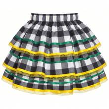 June Festival Skirt, Adult/Youth Cup, Countryside Checkered, Round Square Dance, Saint John's Day, Ruffles, Luxury - 黃色 - 查看 6