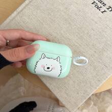 Cute Puppy Pattern Protective Case For AirPods 1/2/3/4/Pro2/Pro3 Bluetooth Earphones, Designed Specifically For Apple Wireless Earphones - Mint Green - View 6