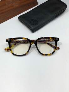 Monturas de gafas de acetato estilo Croix, monturas ópticas de marco completo a para hombres y mujeres, adecuadas para lentes graduados. - Plata transparente - Ver 7