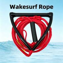 ABAHUB 1 pieza Cuerda de remolque para wakeboard, línea de remolque para entrenamiento de wakeboard para principiantes - Rojo - Ver 1