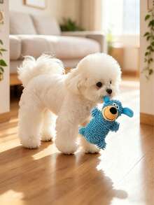 Đồ chơi gặm tương tác có tiếng kêu cho thú cưng, đồ chơi lý tưởng cho chó thích gặm, chó nhỏ, vừa và lớn, và chó thích chơi trò ném bắt. - Nhiều màu - Xem 7