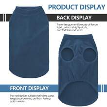 1 pieza Suéter para perro de unicolor acogedor, ropa para perro ligera y elástica de lavado de alfombra suave para perros pequeños, medianos y grandes - Verde - Ver 4