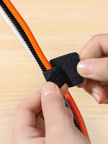 魔术贴理线器，数据线管理夹，桌面扎线带固定器，黑/白/灰 - 彩色 - 查看 6