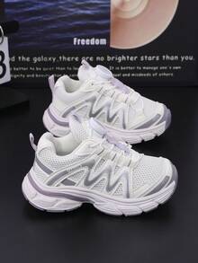 2025 Autumn New Kids Sneakers, Unisex Mesh Breathable Non-Slip Durable Casual Sports Shoes - Purple - View 6