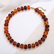 1 chiếc vòng cổ bản to phong cách Bohemian, hạt nhựa nhiều màu sắc và dây chuyền thép không gỉ, phụ kiện vòng cổ mùa hè kiểu Y2K cho các bữa tiệc bãi biển, quà tặng trang sức cho phụ nữ. - Bohemia - Xem 9