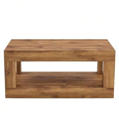 Modern 2-Tier Bathroom Vanity, Rectangular Mid-Table With Open Shelf. The Double Layer Is Superior To MDF. Stable And Wide-Angle, Easy To Assemble.