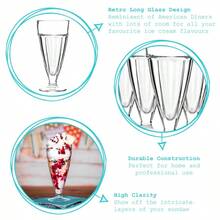 Argon Tableware Ice Cream Sundae Glasses - 350ml - 8 - 查看 3